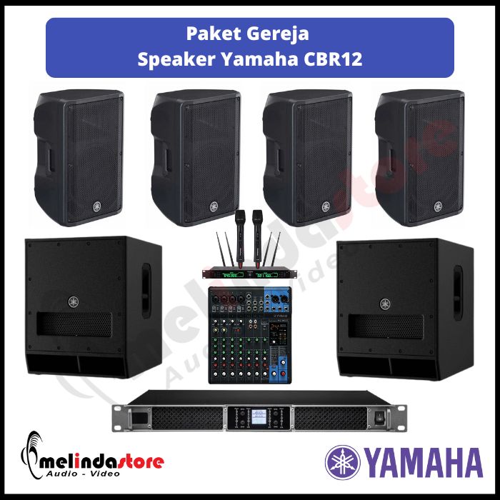 Paket Sound Gereja Speaker Yamaha CBR 12 | 4 Speaker 2 Subwoofer Paket Sound Gereja Speaker Yamaha CBR 12 | 4 Speaker 2 Subwoofer